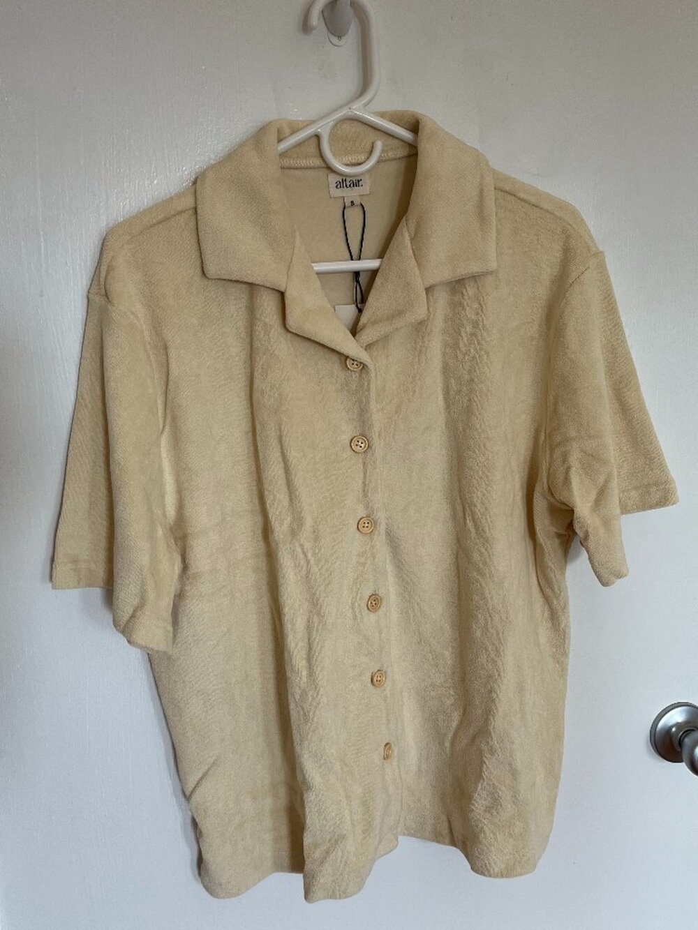 Altair Playa Terry Cloth Button Down - NWT
